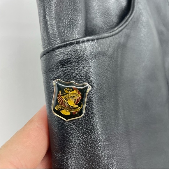 Harley Davidson Black Leather Pants Sz 2 Inseam 30.5” moto biker - Picture 9 of 11